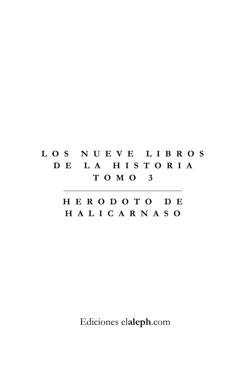 Los nueve libros de la Historia (libro III)